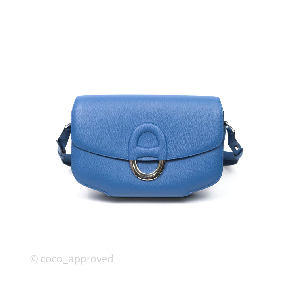 Hermès Cherche-Midi R2 Bleu Agate Epsom Palladium Hardware