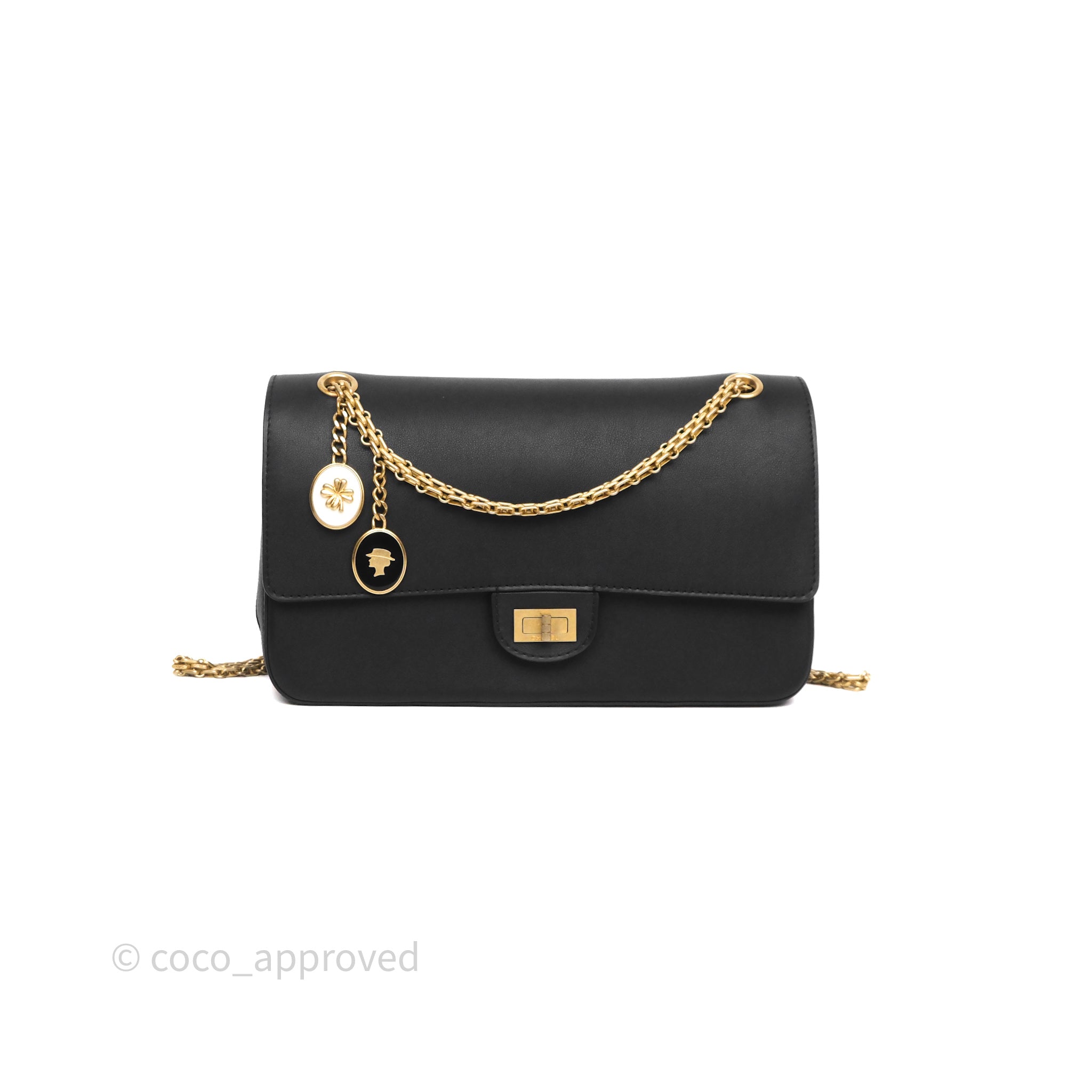Chanel Paris-Hamburg Charm Nude Reissue 2.55 Medallion Flap 226