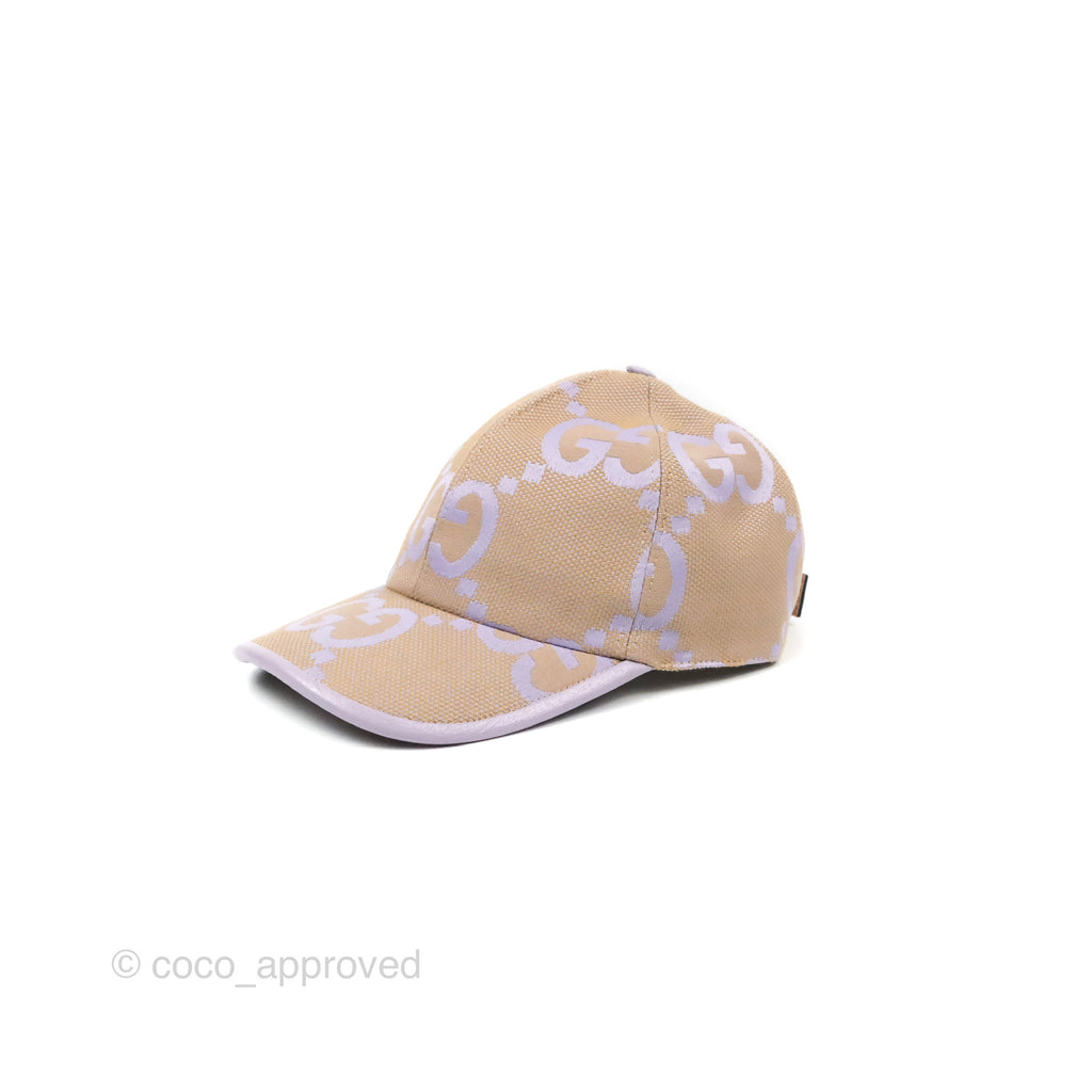 Gucci Jumbo GG Canvas Baseball Hat Lilac