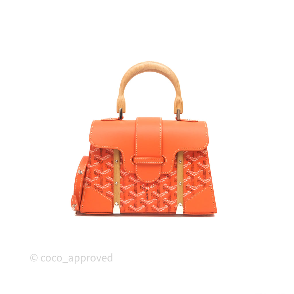Goyard Saïgon Structuré Mini Bag Orange Goyardine Canvas
