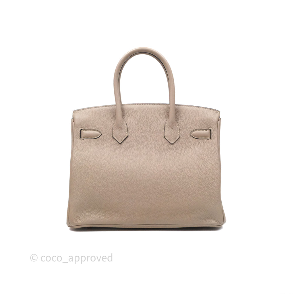 Hermès Birkin 30 Retourne Gris Asphalte M8 Togo Rose Gold Hardware