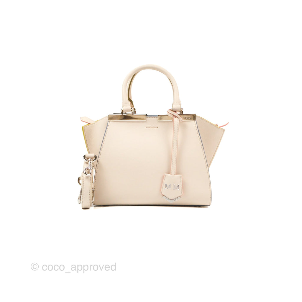 Fendi Petite 3Jours Bag Light Grey Calfskin