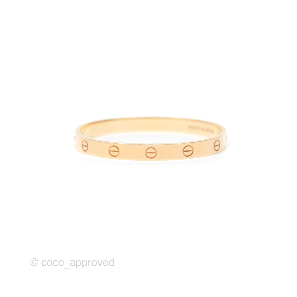 Cartier Love Bracelet Rose Gold Size 16