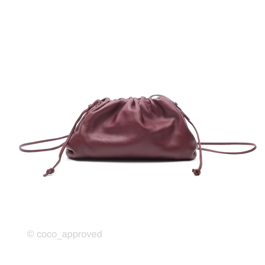 Bottega Veneta The Mini Pouch Bordeaux Butter Calfskin