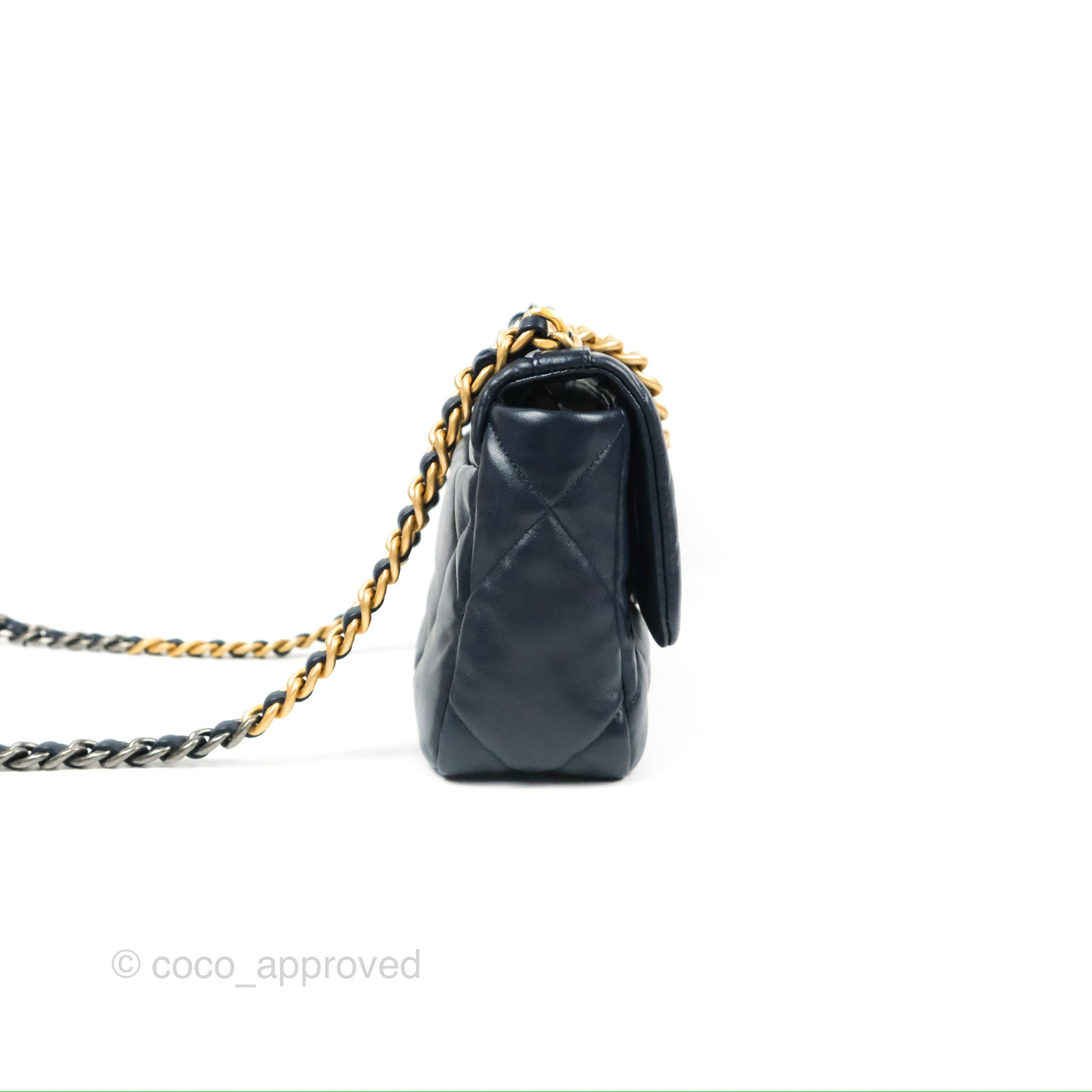 Chanel 19 Small Navy Mixed Hardware – Coco Approved Studio