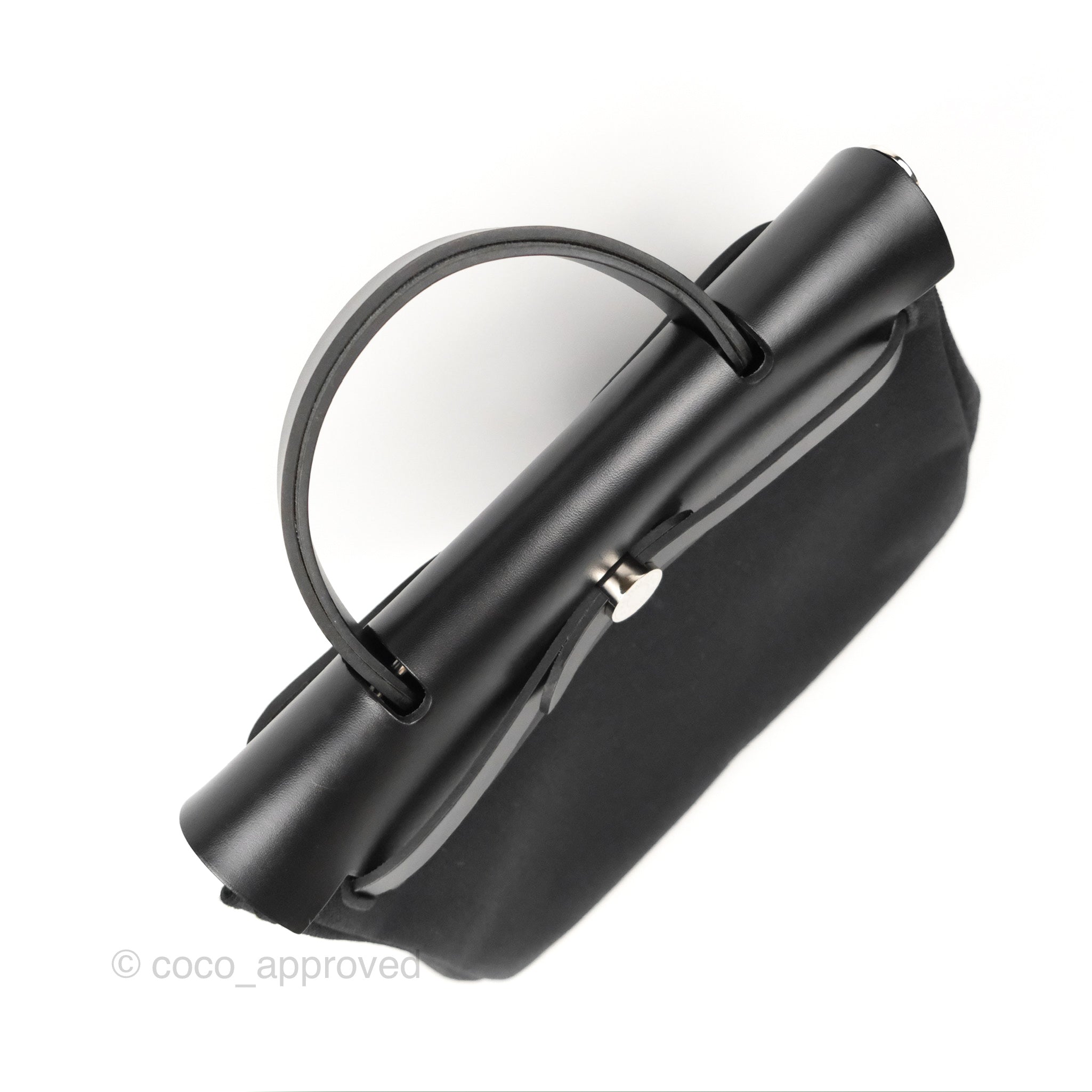 Hermès Herbag Zip 31 Black Canvas Palladium Hardware – Coco