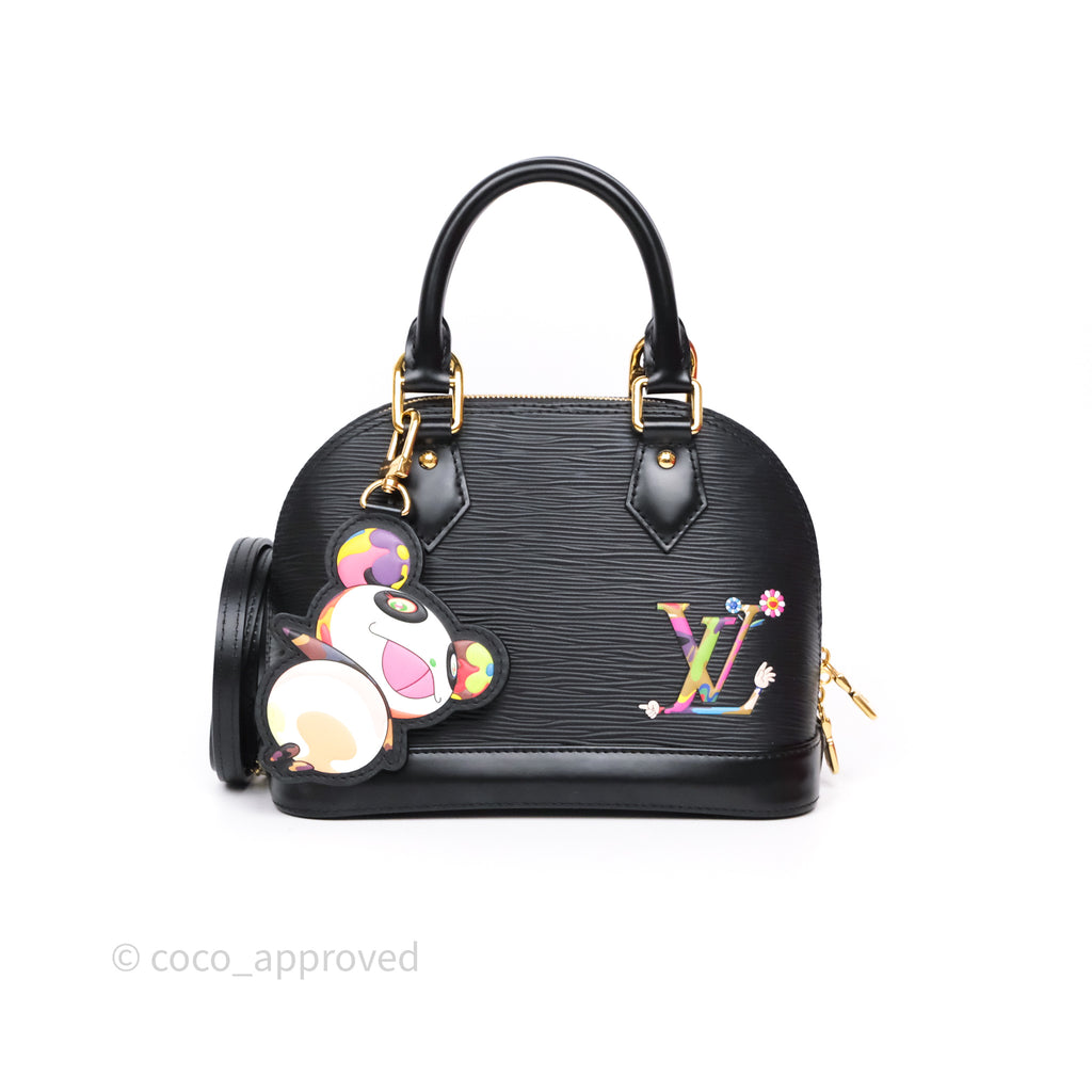 Louis Vuitton x Murakami Alma BB Black Epi Gold Hardware