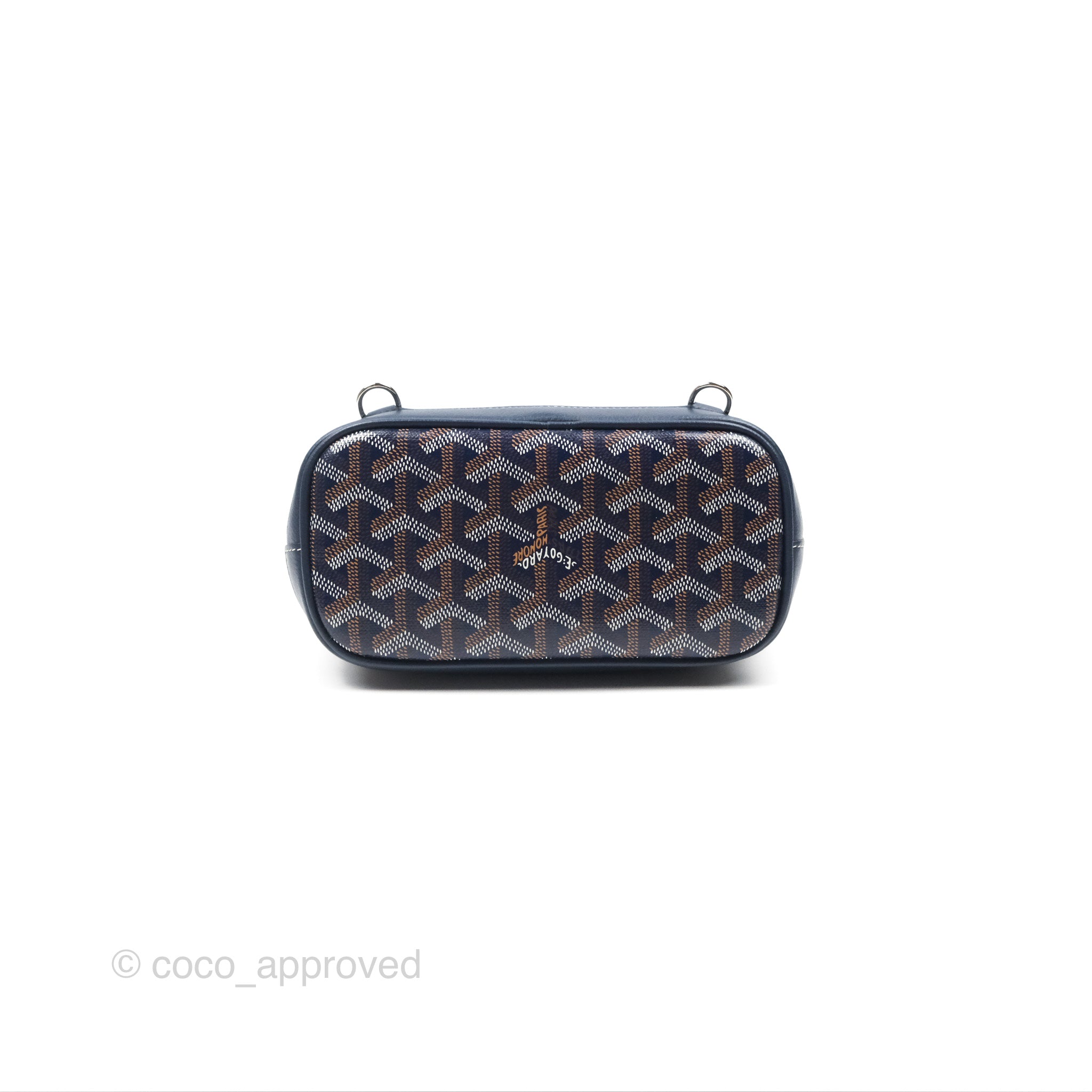 Goyard Mini Alpin Backpack Navy Blue Goyardine Calfskin – Coco