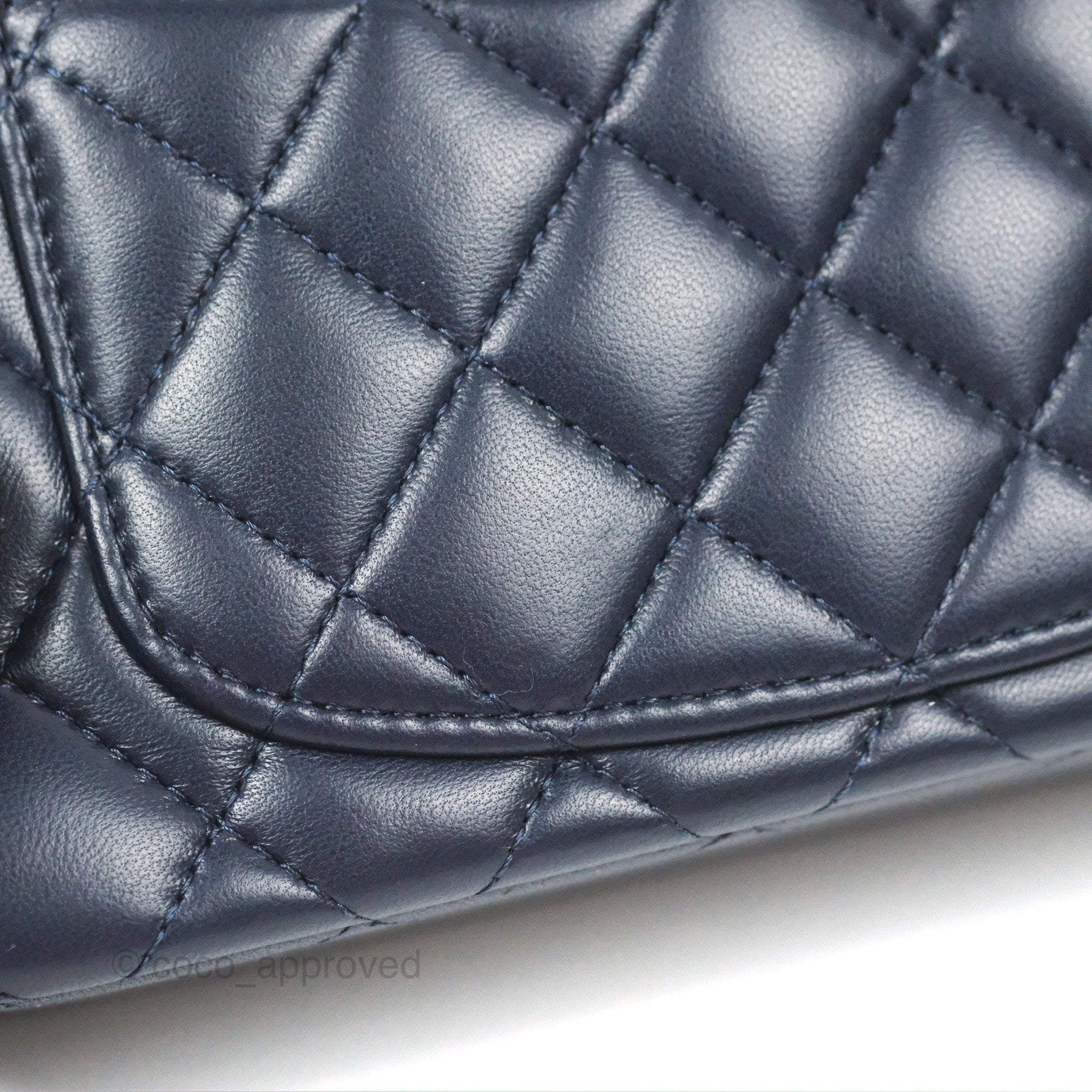 Chanel Top Handle Mini Rectangular Flap Bag Navy Lambskin Gold Hardwar – Coco  Approved Studio
