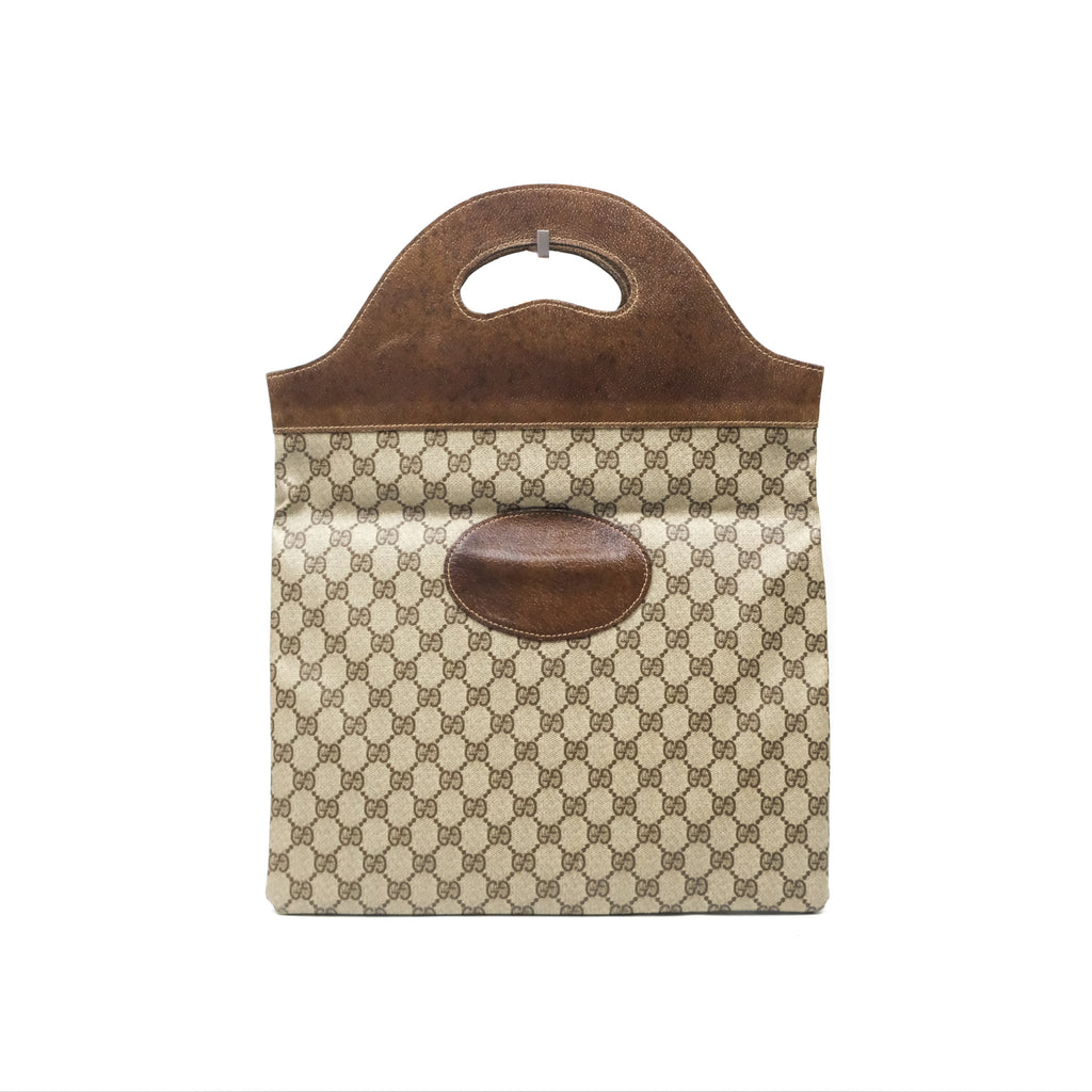 Gucci Vintage GG Supreme Tote Bag Canvas