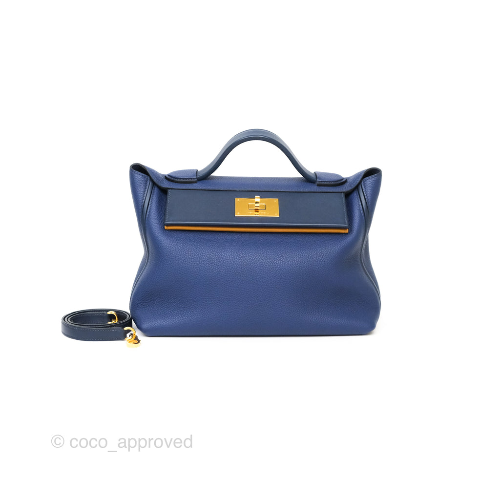 Hermès 24/24 29 Multicolor Bleu Saphir Navy Sesame TM/Swift Gold Hardware