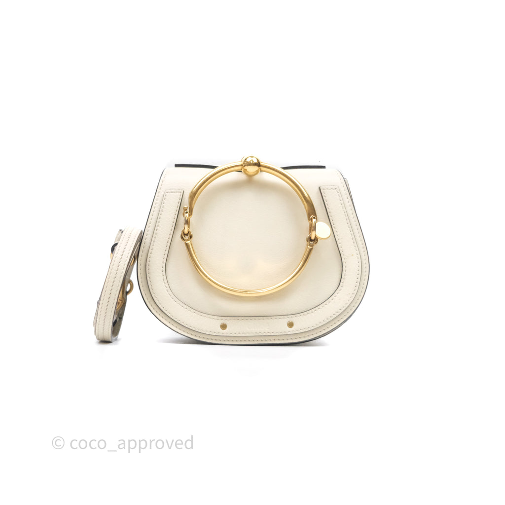 Chloé Nile Crossbody Bag White Calfskin