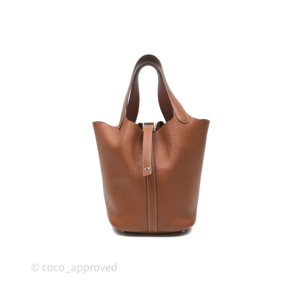 Hermès Picotin 18 Gold 37 Clemence Gold Hardware