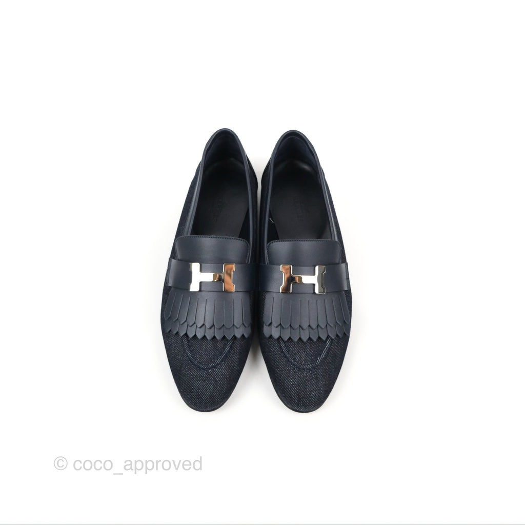 Hermès Royal Loafers Bleu Brut / Marine Denim Calfskin