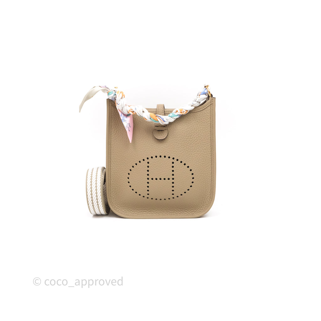 Hermes Mini Evelyne 16 Amazone Beige Marfa 8Q Gold Hardware