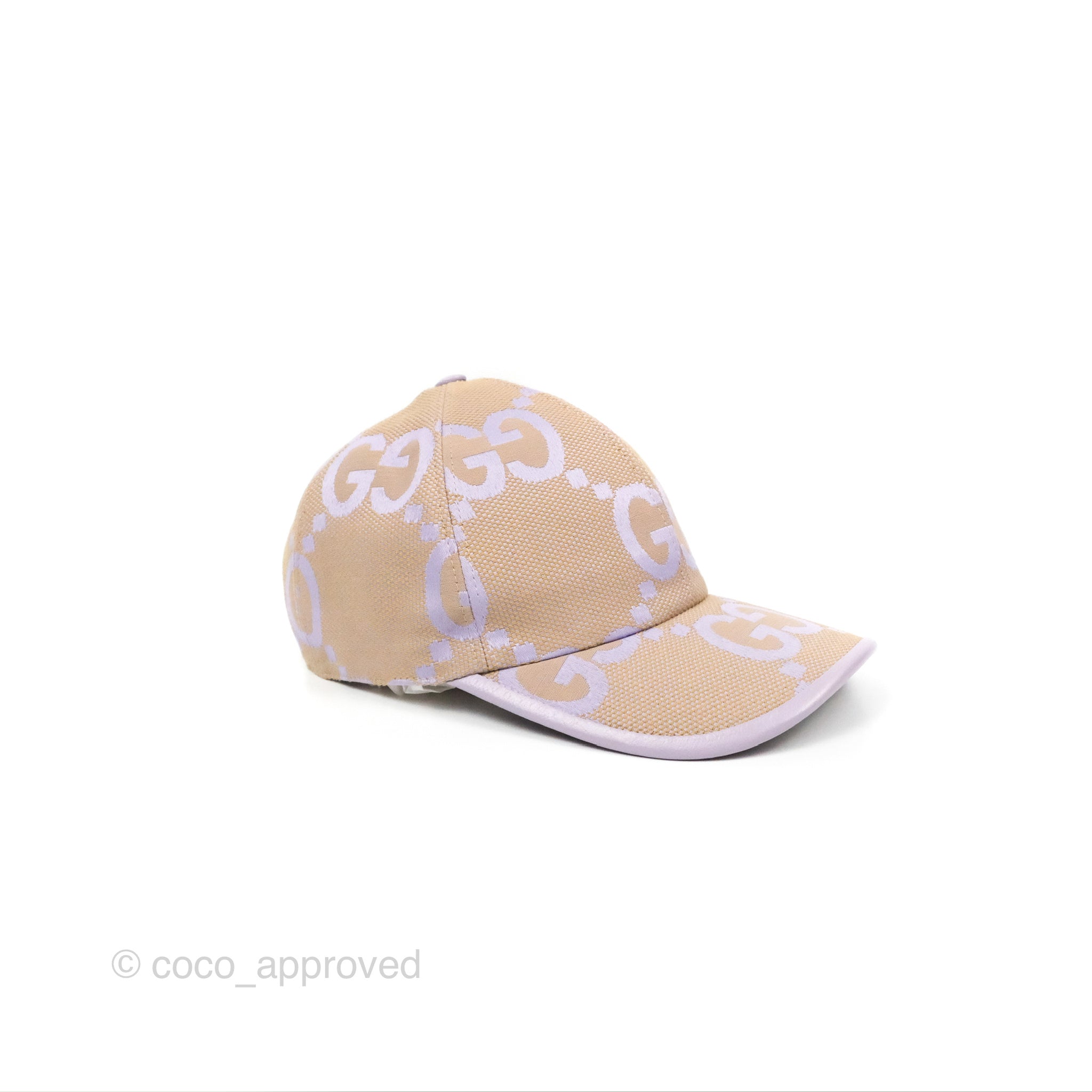GUCCI ジャンボGG ベースボールキャップ ライトパープル　新品　希少 Gucci Jumbo GG Canvas Baseball Hat Lilac – Coco Approved Studio