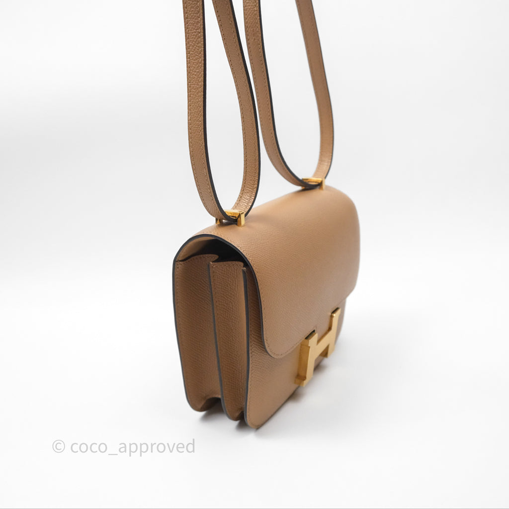 Hermès Constance Mini 18cm Chai 0M Epsom Gold Hardware