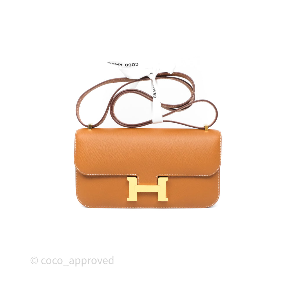 - DM/Email To Purchase - Hermès Constance Elan Gold 37 Epsom Gold Hardware