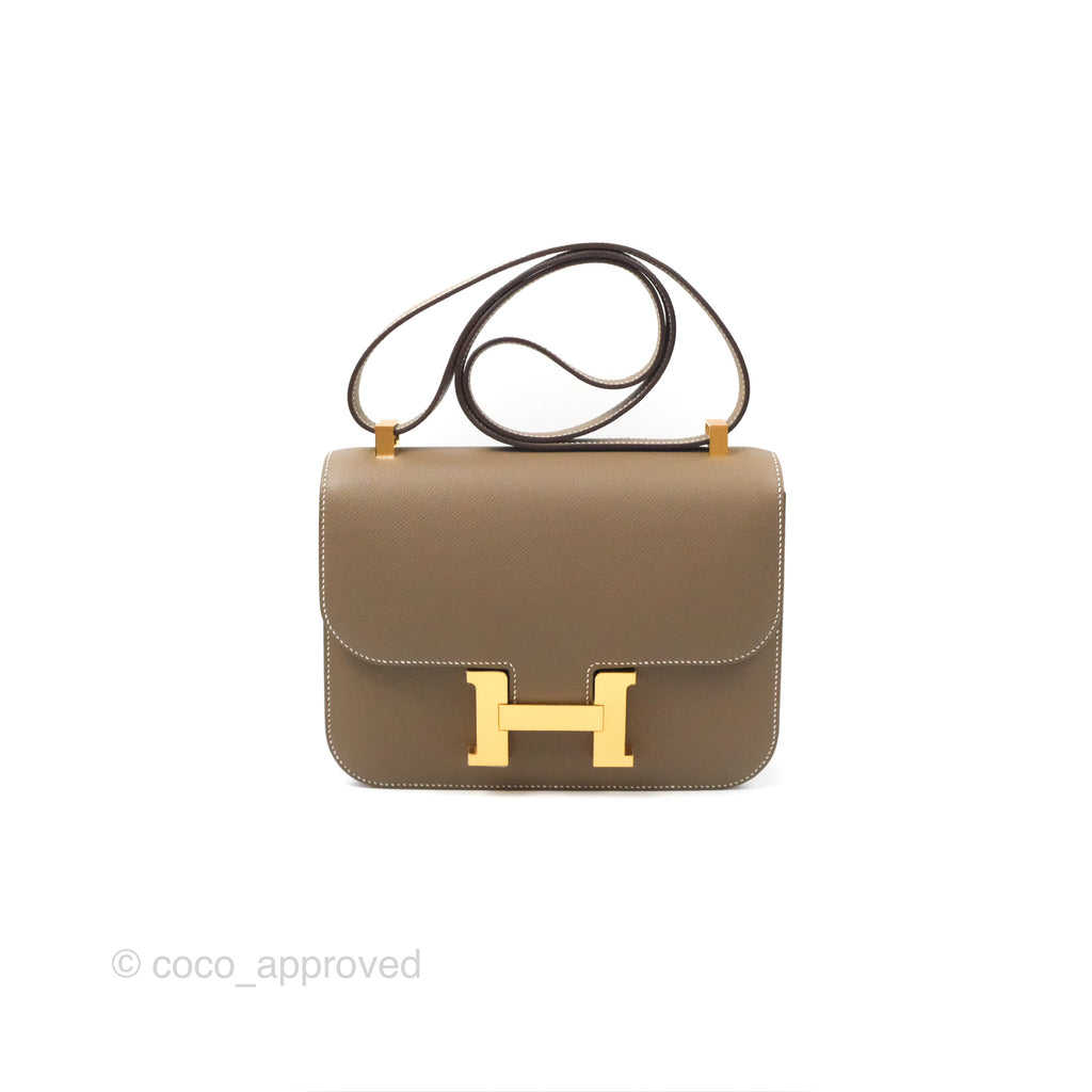 Hermès Constance 24 with Mirror Etoupe Epsom Gold Hardware