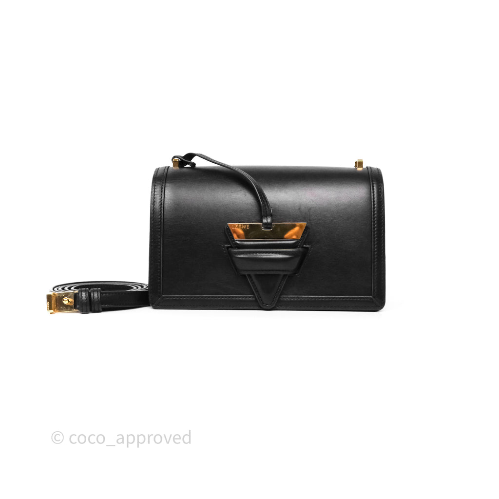 Loewe Medium Barcelona Shoulder Bag Black Calfskin