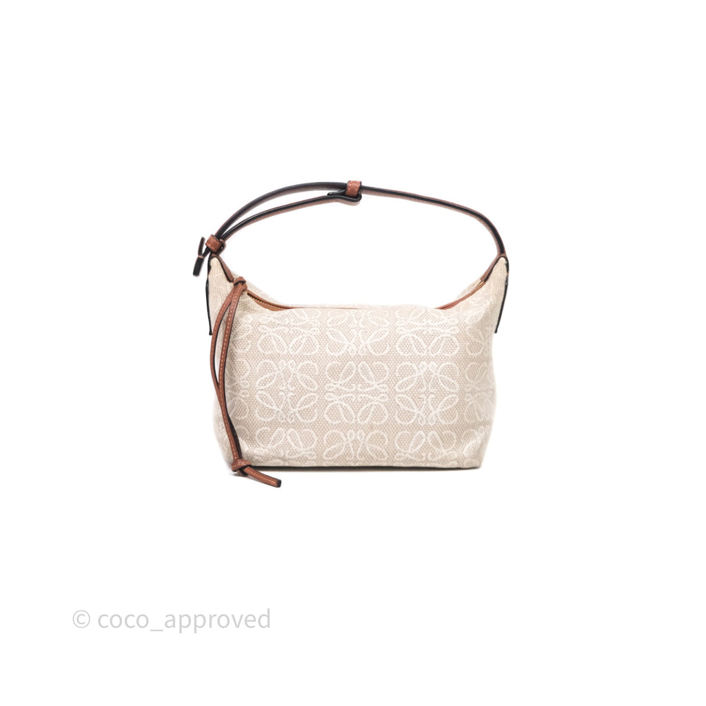 Loewe Top Handle Cubi Bag Anagram Jacquard