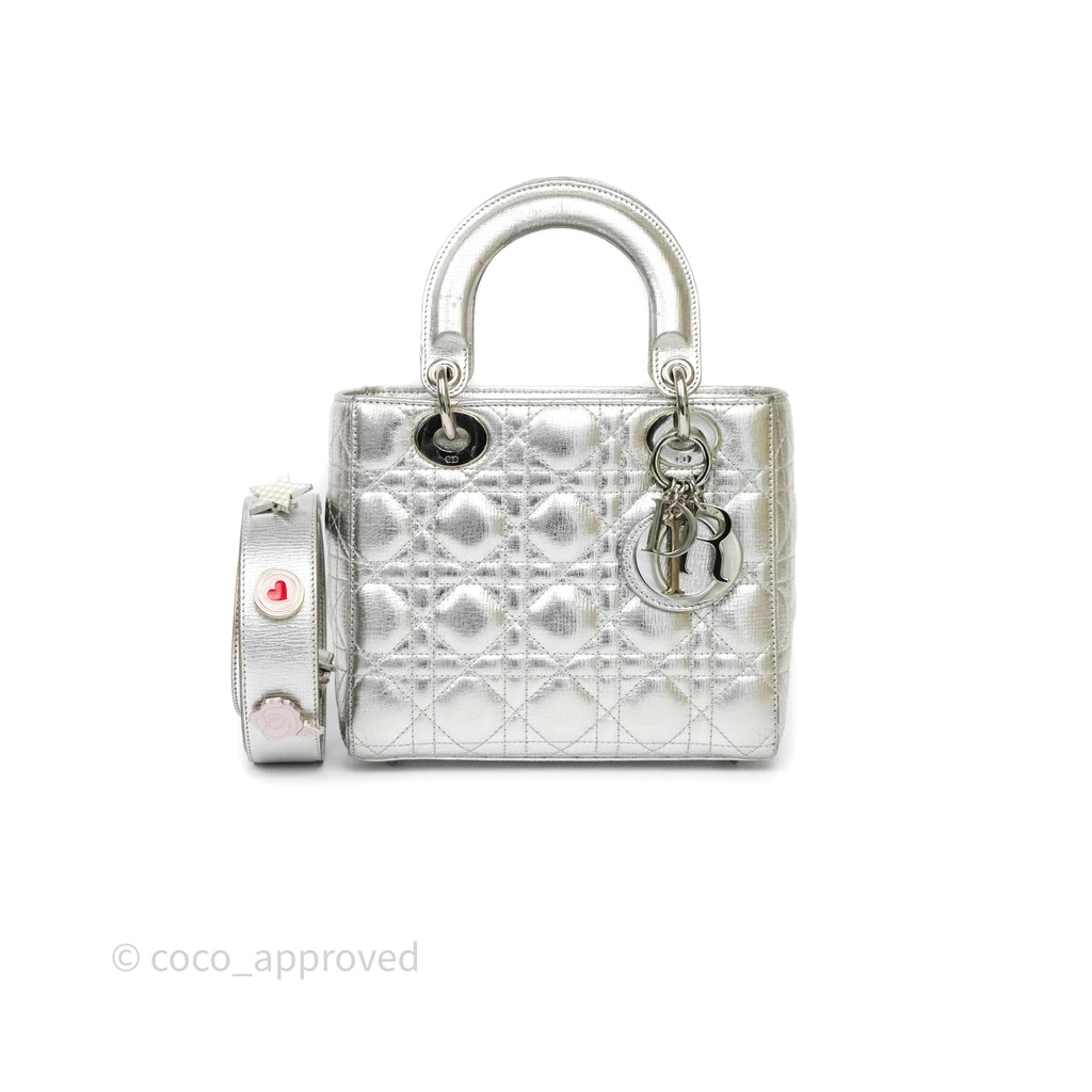 Dior My ABCDior Lady Dior Metallic Silver Cannage