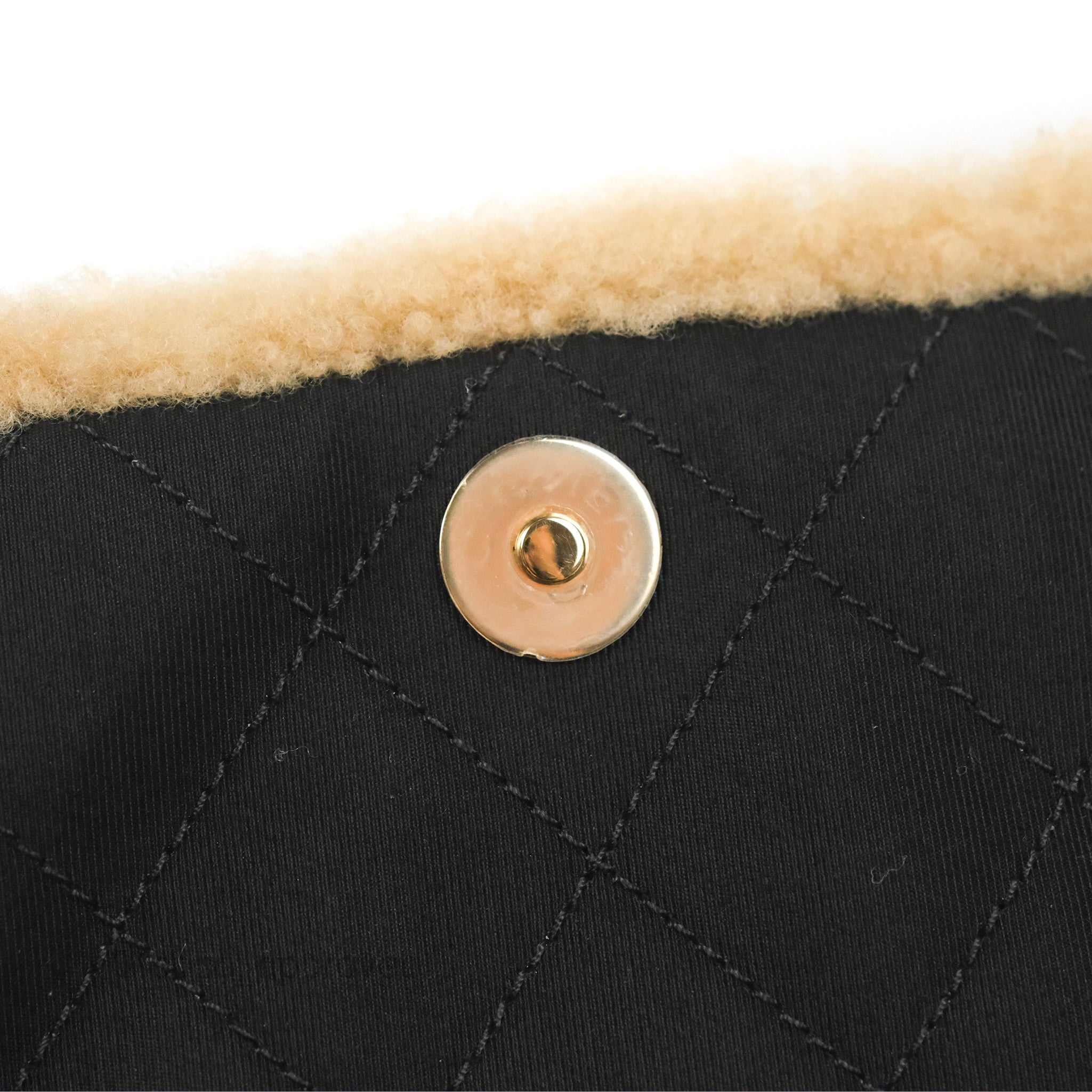 Chanel Mania CC Shearling Flap Bag Black Crumpled Glazed Sheepskin