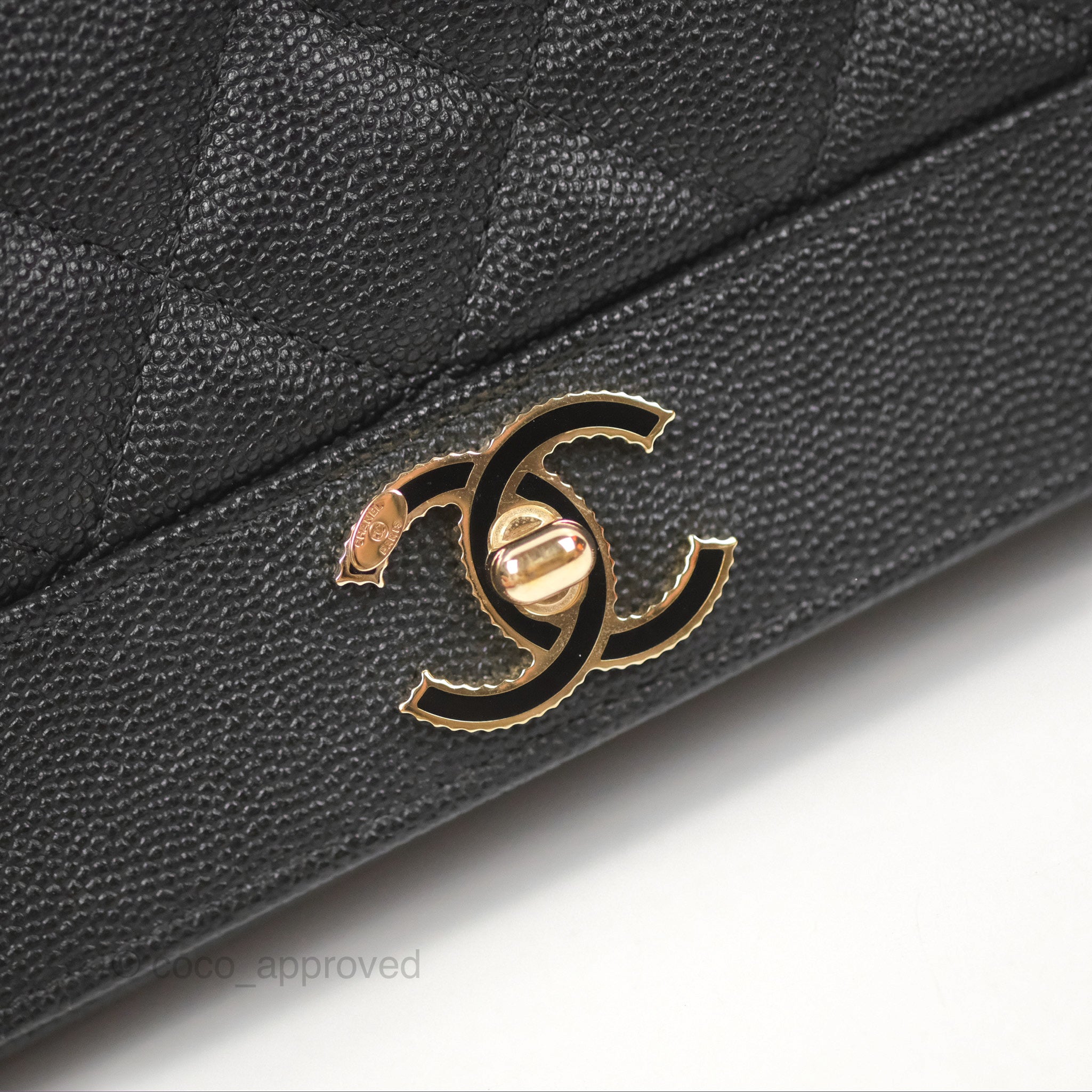 Chanel Mademoiselle WOC Black Caviar Gold Hardware – Coco Approved Studio