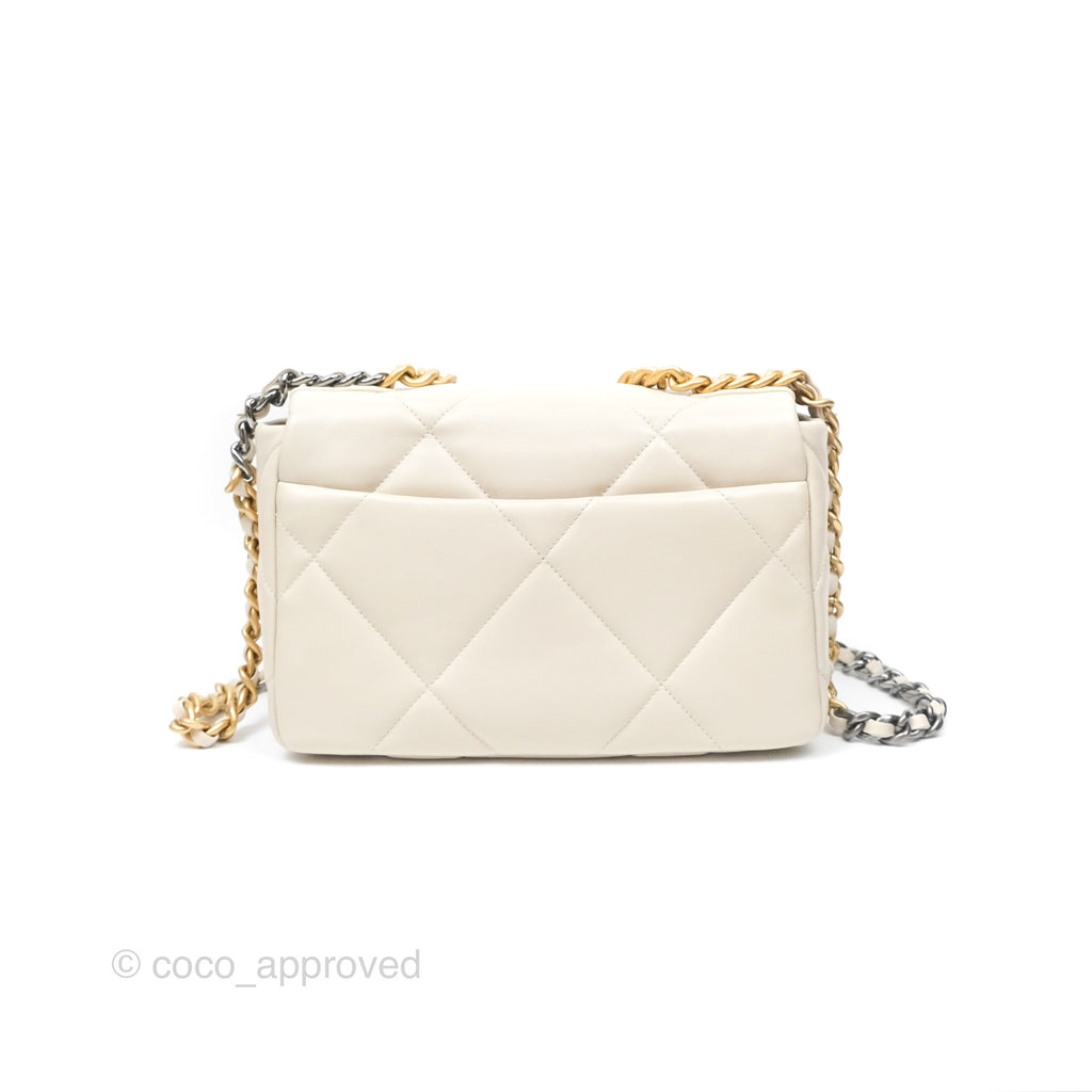 Chanel 19 Small Beige Mixed Hardware