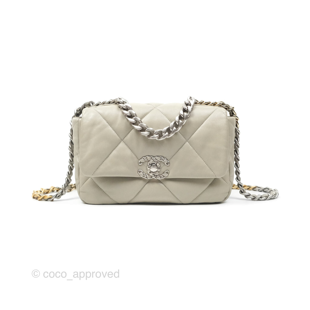 Chanel 19 Small Sage Green Mixed Hardware