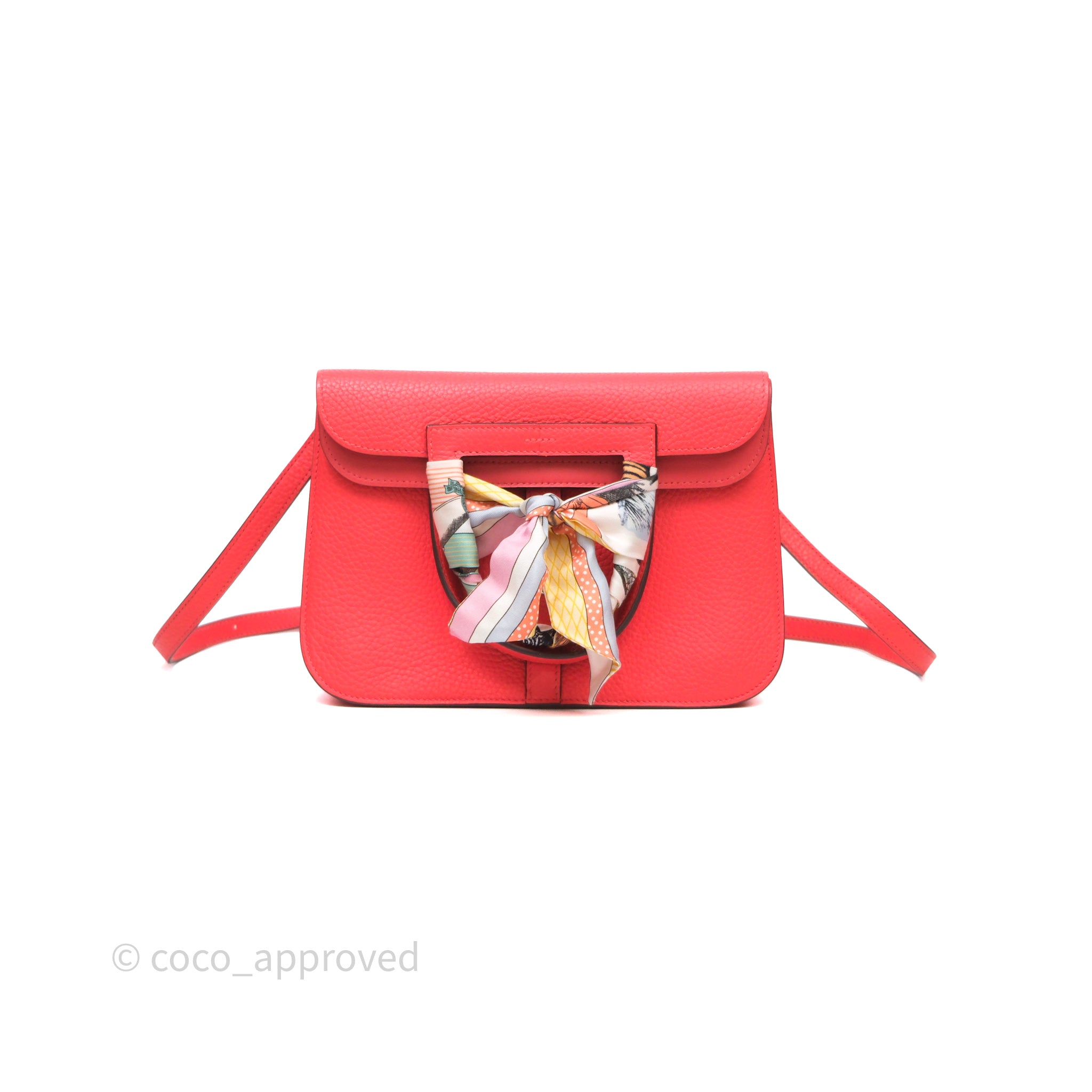 Hermès Halzan 25 Taurillon Cleme Rose Texas 0E Clemence Palladium