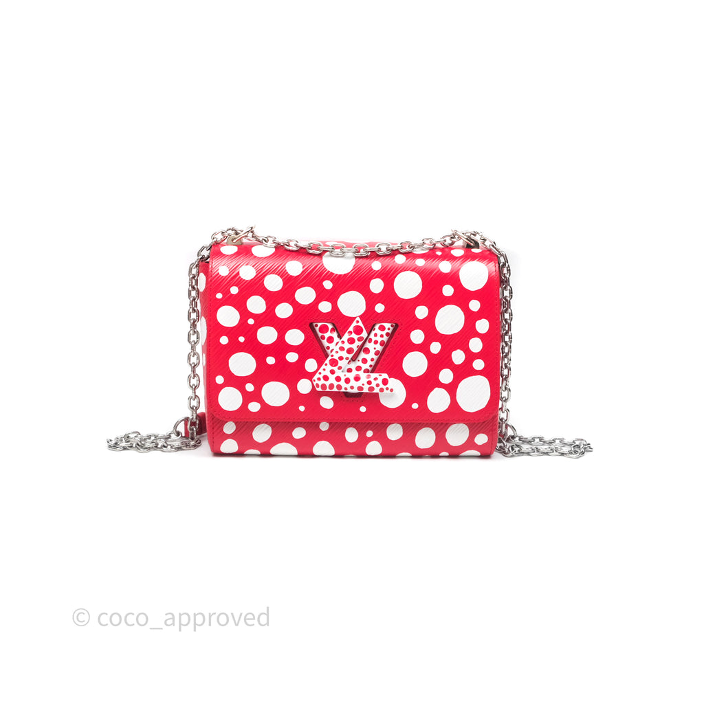 Louis Vuitton x Yayoi Kusama Twist MM Red/ White Epi Silver Hardware