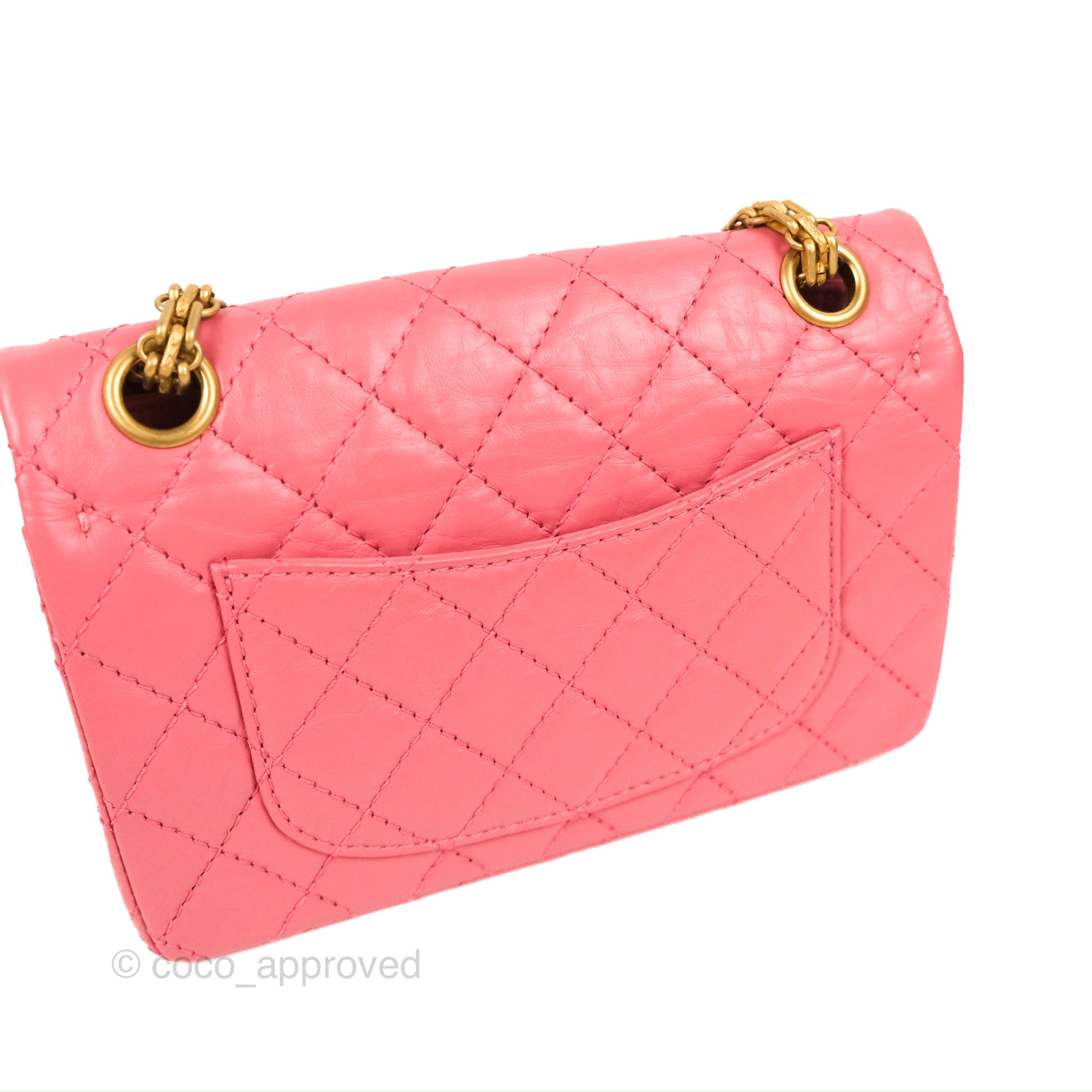 Chanel Mini Reissue 224 Fuchsia Neon Pink Goatskin Silver Hardware – Coco  Approved Studio