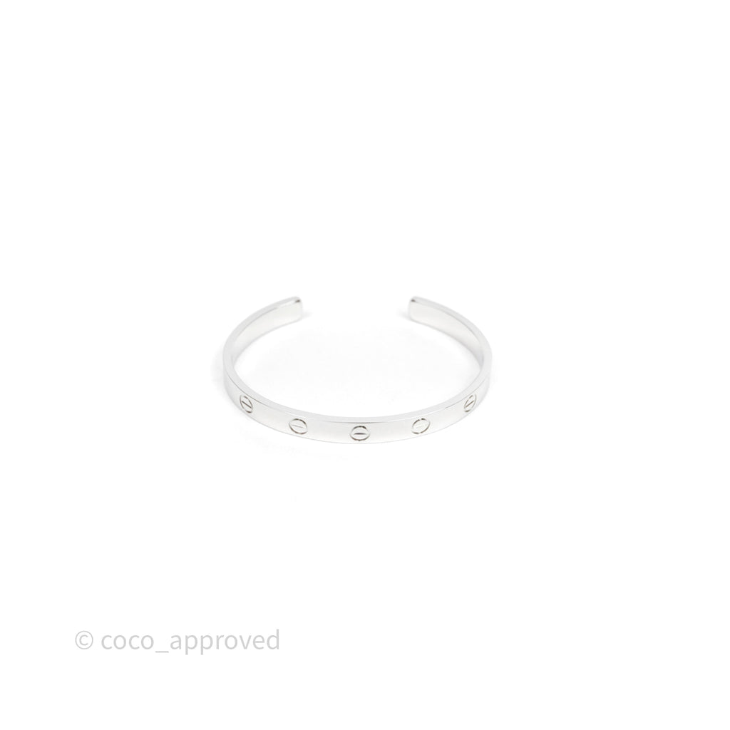 Cartier Love Bracelet Open Classic Model White Gold