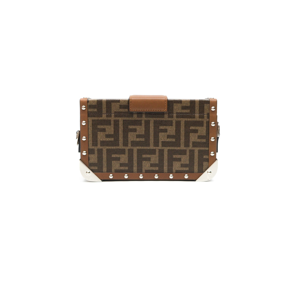 Fendi Mini Baguette Trunk Brown Zucca Canvas