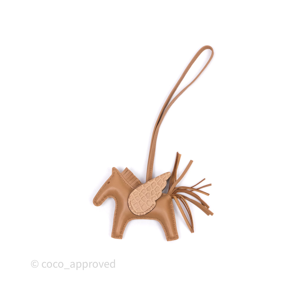 Hermès Rodeo Pegase Touch PM Bag Charm Chai