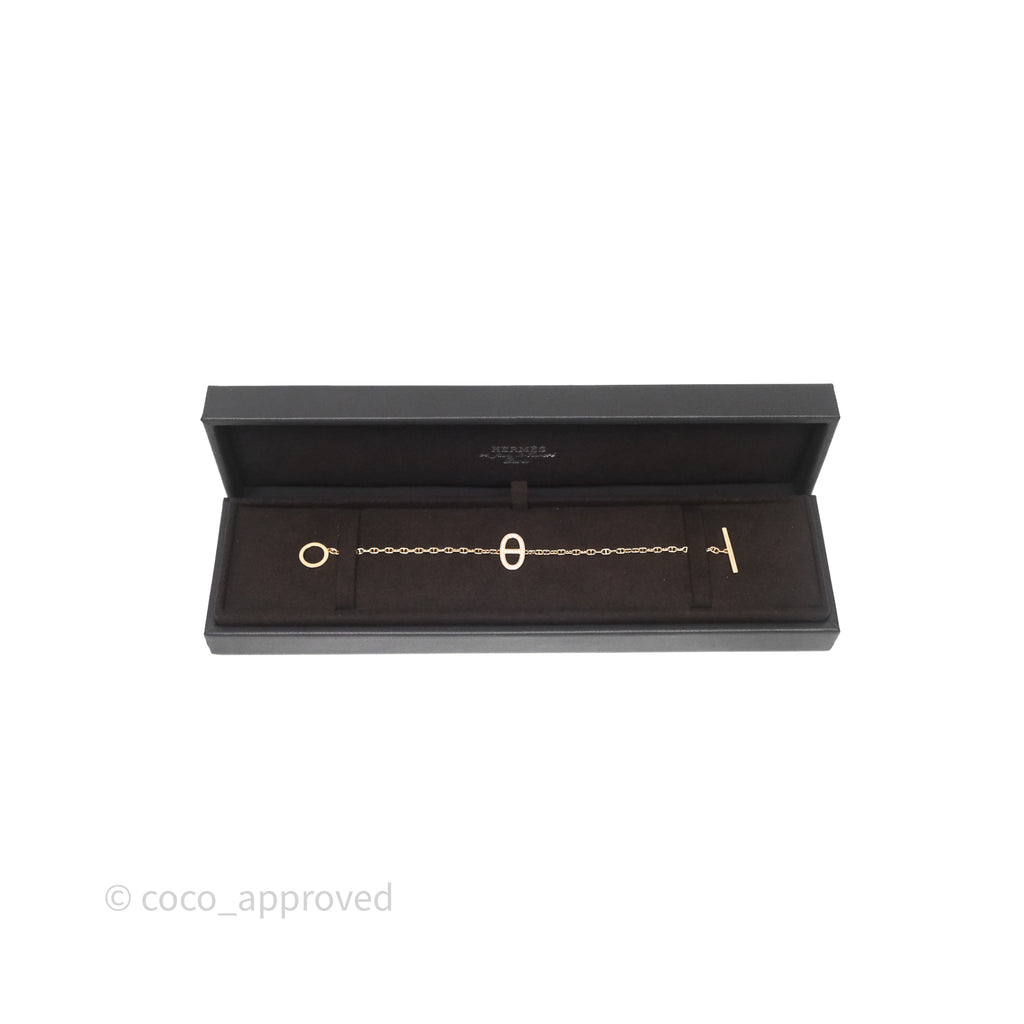 Hermès Chaine d'ancre Contour Bracelet Rose Gold Diamonds