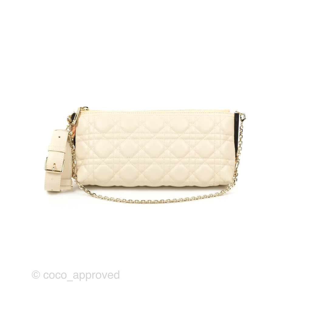 Dior Club Bag Dusty Ivory Cannage Lambskin