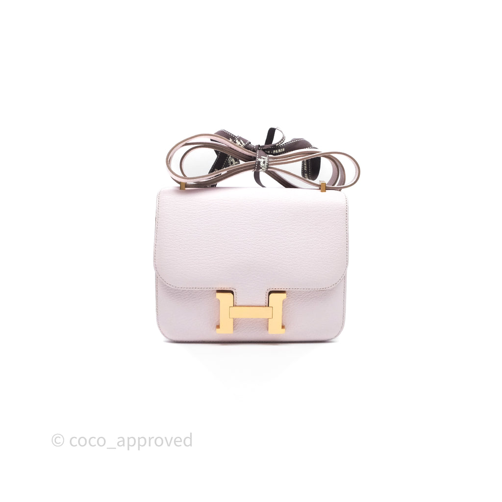 - DM/Email To Purchase - Hermès Constance Mini 18cm 09 Mauve Pâle Gold Hardware