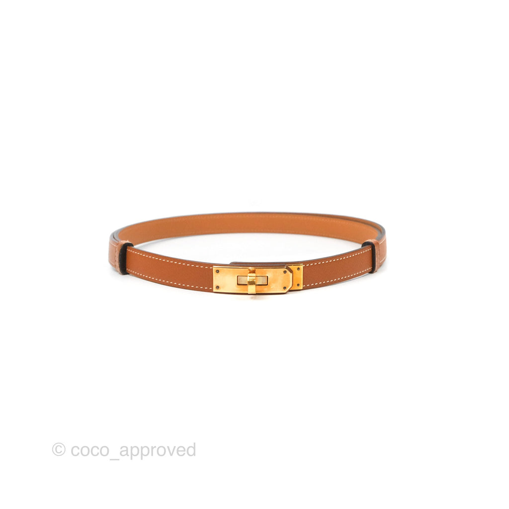 Hermès Kelly Buckle Belt Gold Epsom Gold Hardware