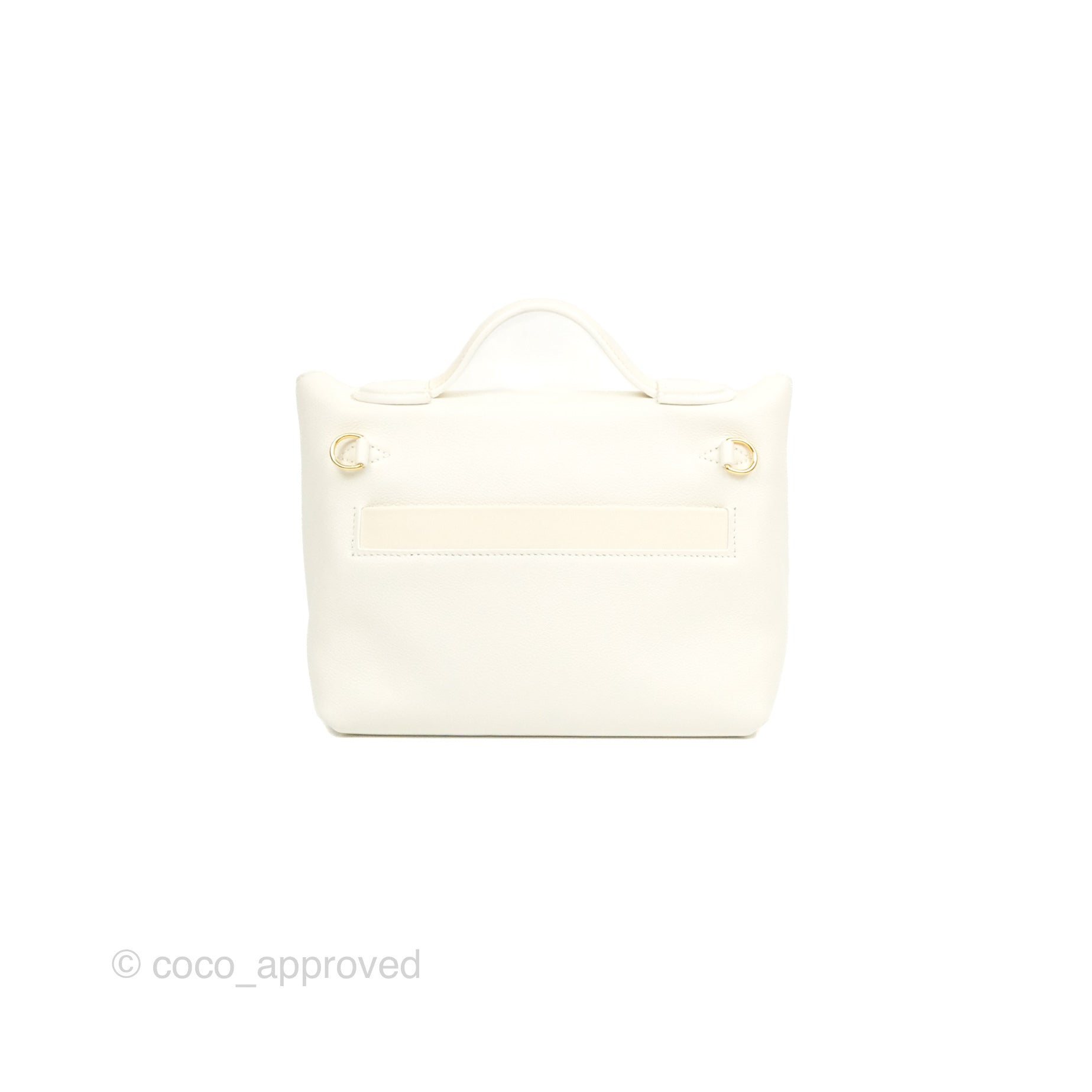 Hermes Mini 24/24 Bag White Evercolor and Swift Gold Hardware – Madison  Avenue Couture