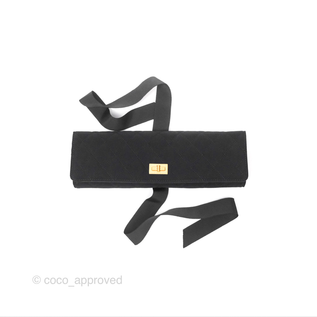 Chanel 2.55 Reissue Jewelry Clutch Black Aged Gold Hardware