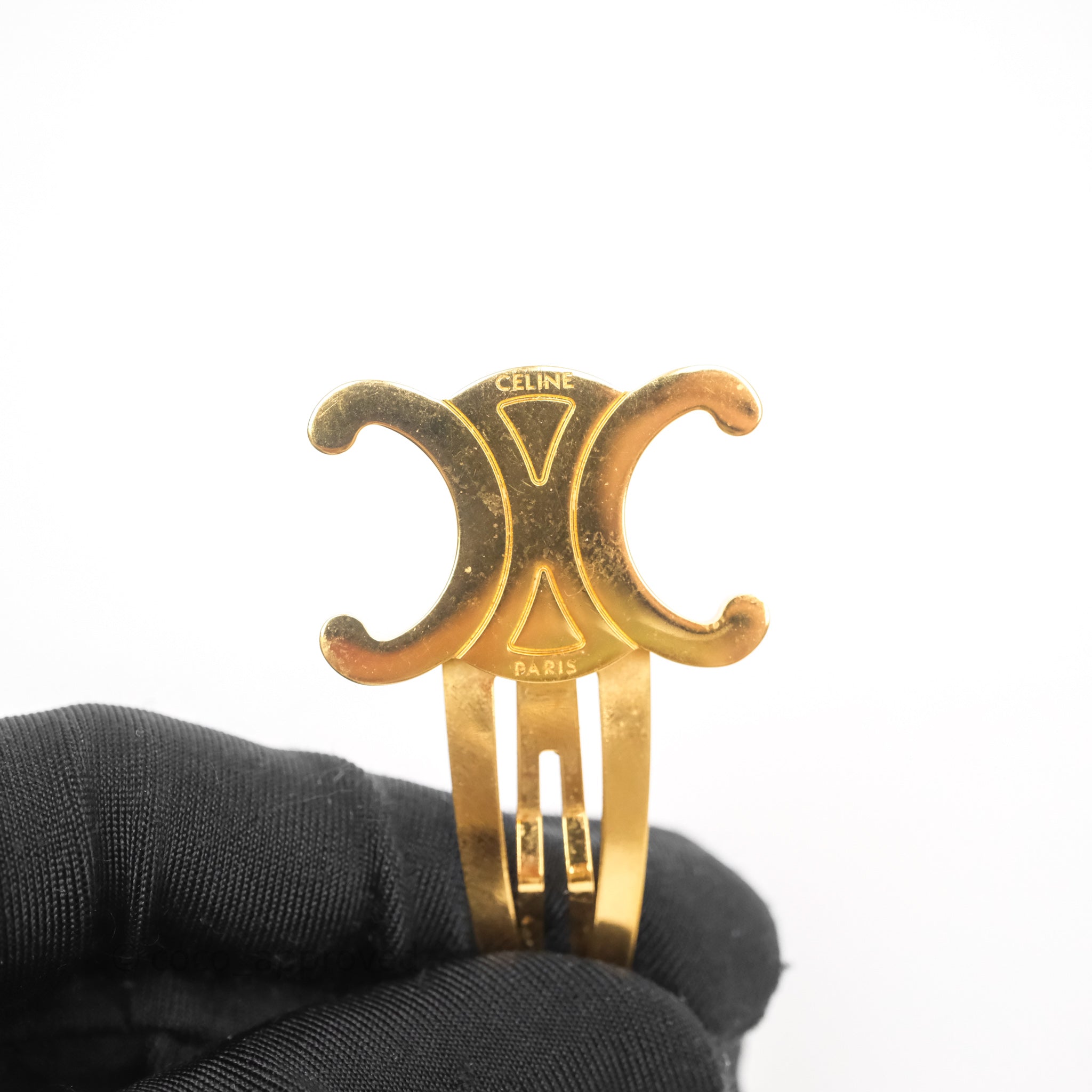 Celine Set of 2 Snap Hair Clips Gold Tone – Coco Approved Studio