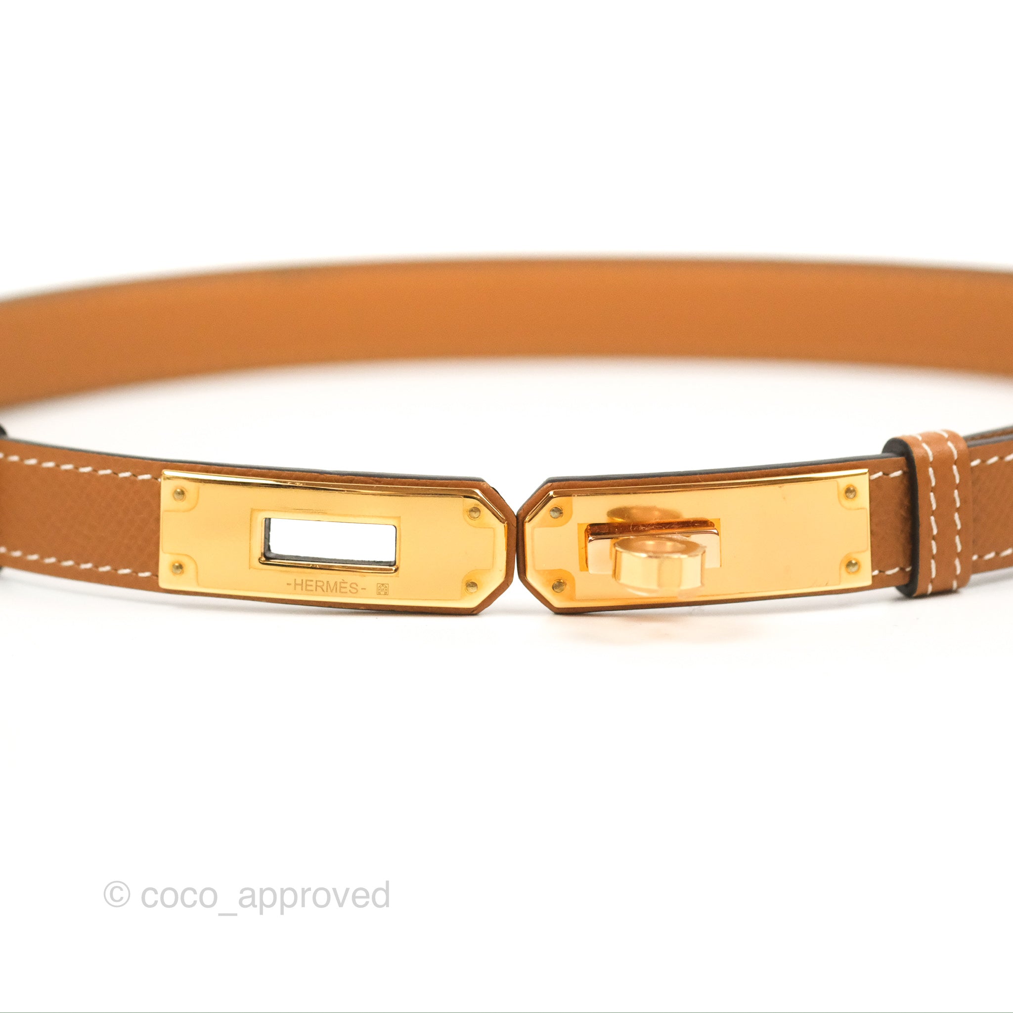 Hermès Kelly Buckle Belt Gold Epsom Gold Hardware – Coco Approved Studio