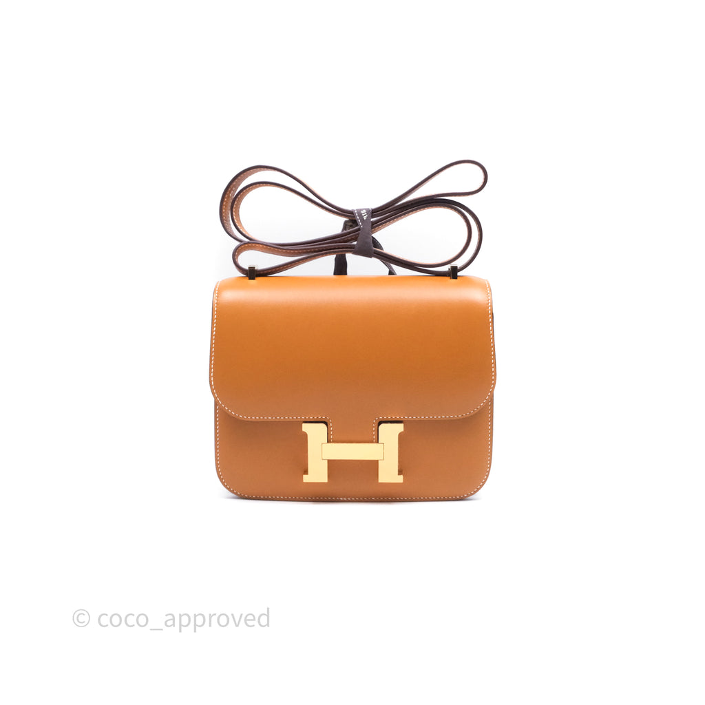 Hermès Constance Mini 18cm Naturel-Sablé 21 Butler Gold Hardware