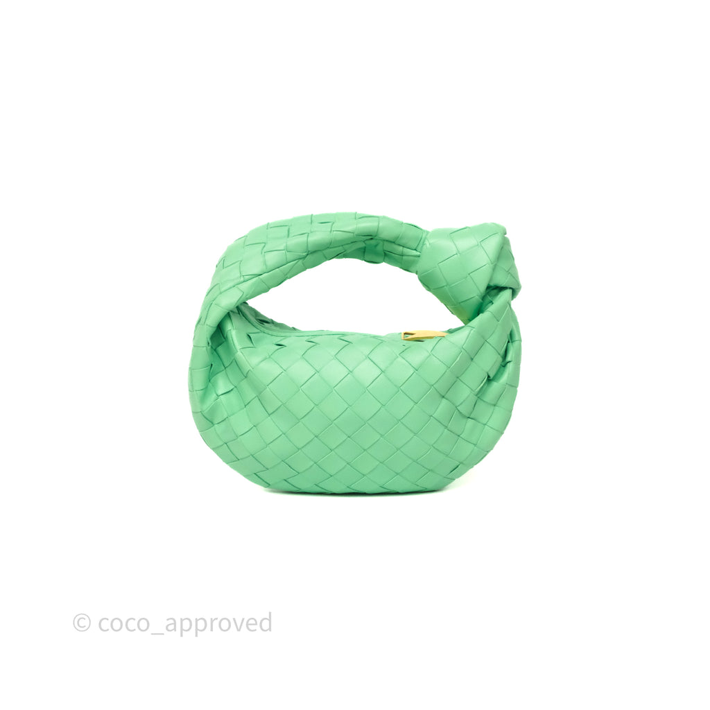 Bottega Veneta Mini Jodie Bag Green Intrecciato Lambskin