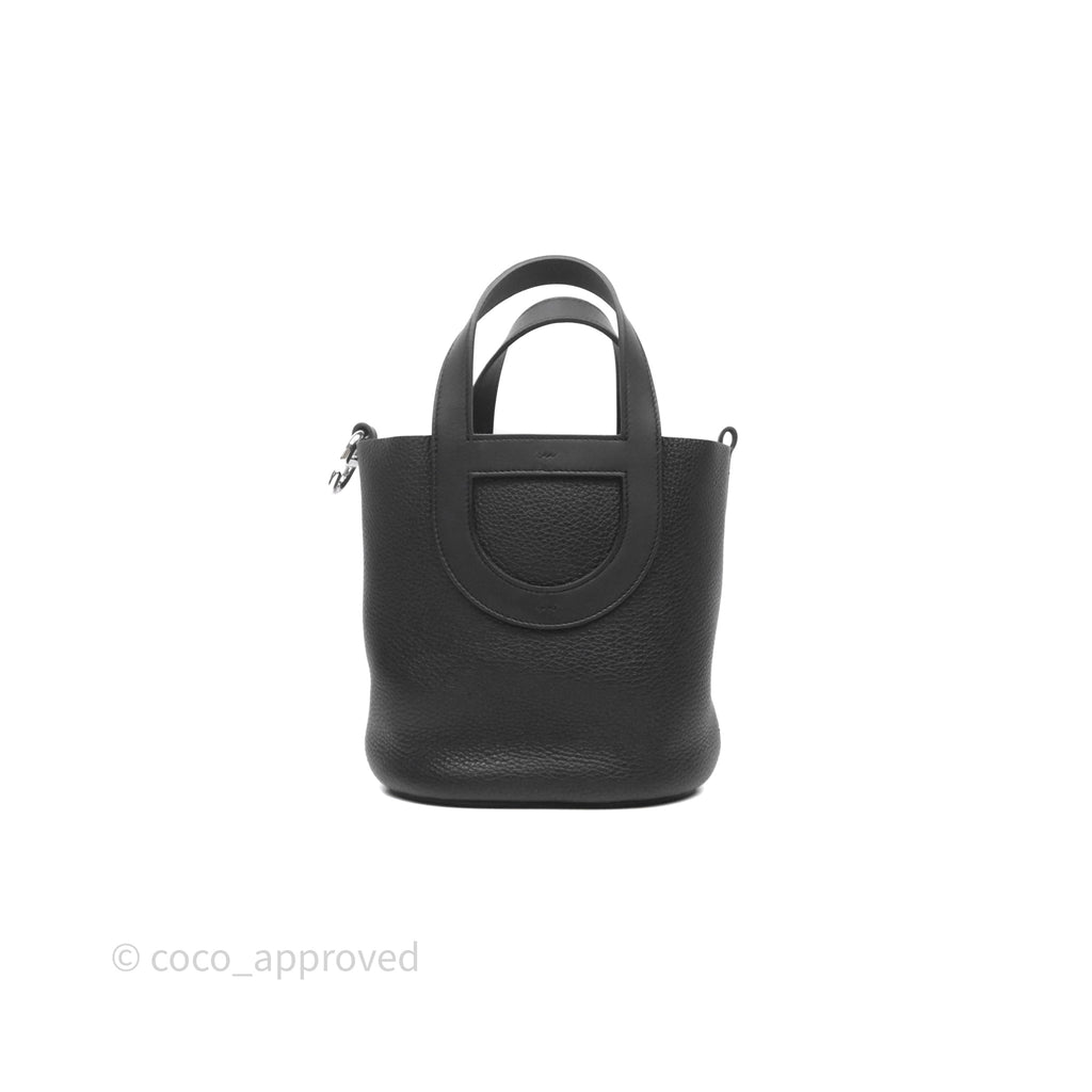 Hermes In-The-Loop 18 Black Noir 89 Clemence Palladium Hardware