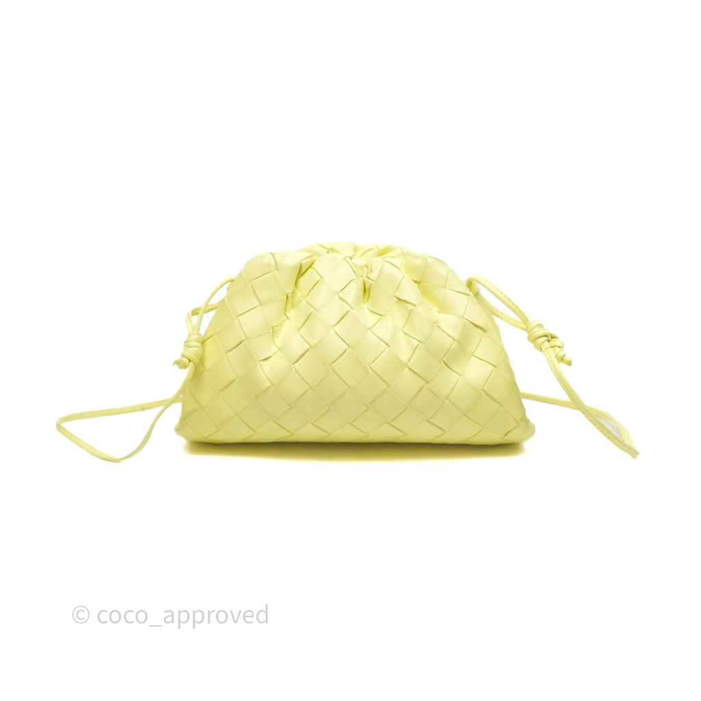 Bottega Veneta Nappa Intrecciato The Mini Pouch Yellow