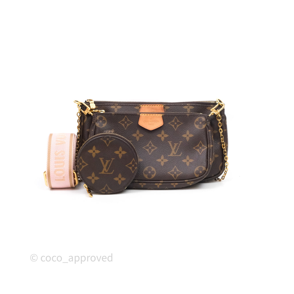 Louis Vuitton Multi Pochette Accessories Pink Monogram Canvas