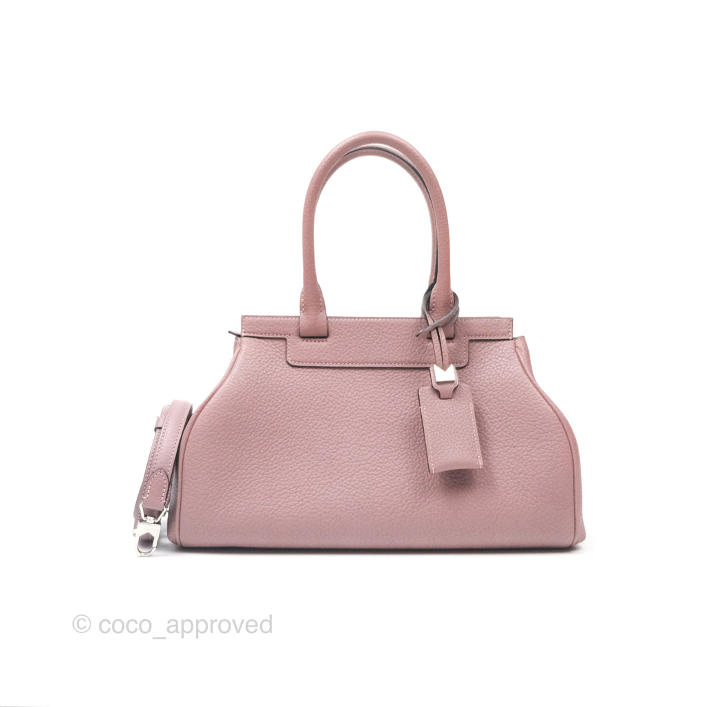 Moynat Pauline PM Bag Purple Calfskin Silver Hardware